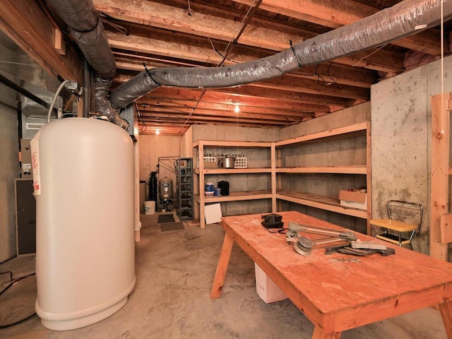 38850 Christie Ln, Cohasset, MN 55721 - unfinished basement with water heater