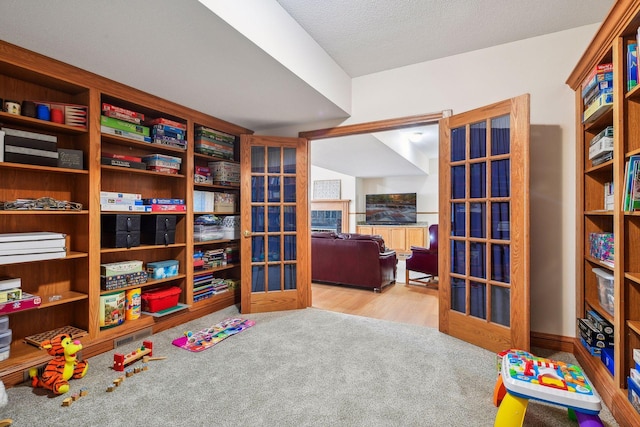 5225 Upland Ave, New Germany, MN 55367 - playroom featuring french doors and carpet floors