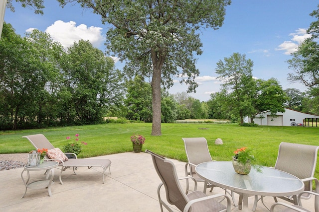 5225 Upland Ave, New Germany, MN 55367 - view of patio / terrace featuring view of scattered trees