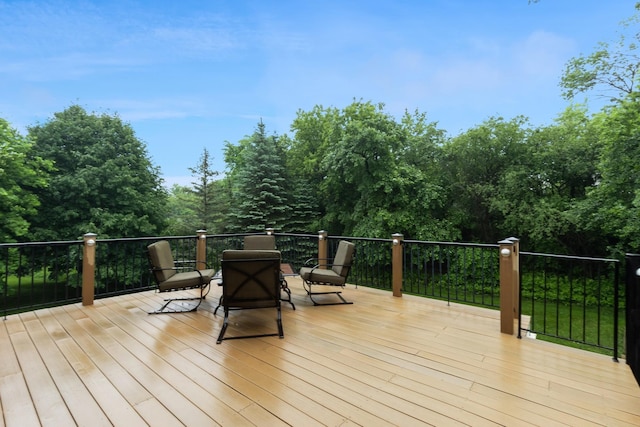 1376 Cobblestone Rd N, Champlin, MN 55316 - view of deck