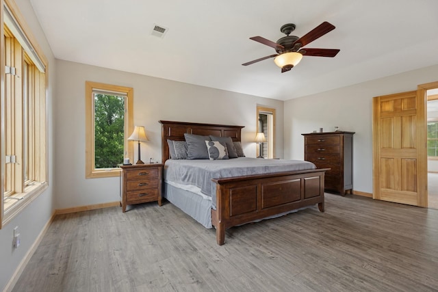 1376 Cobblestone Rd N, Champlin, MN 55316 - bedroom featuring light wood finished floors and a ceiling fan