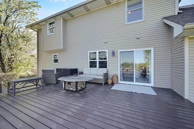 14590 Thicket Ln, Dayton, MN 55327 - deck with an outdoor hangout area