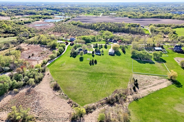 14590 Thicket Ln, Dayton, MN 55327 - view of rural area featuring a nearby body of water and property parcel outlined