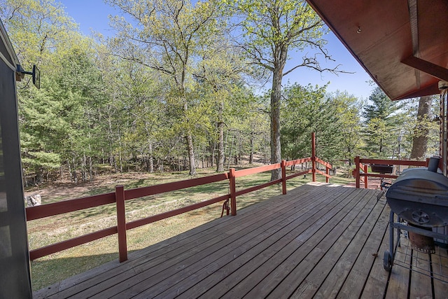 5305 Cisco Ln NE, Remer, MN 56672 - view of wooden deck