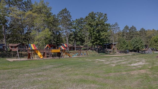 5305 Cisco Ln NE, Remer, MN 56672 - community playground with a yard and view of wooded area