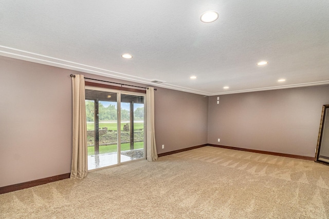 1270 145th Ave NW, Andover, MN 55304 - carpeted spare room featuring recessed lighting, baseboards, and a textured ceiling