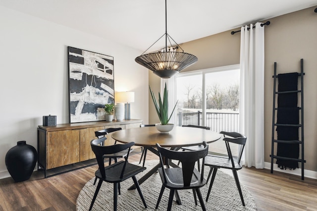 19649 105th Ave, Corcoran, MN 55374 - dining room featuring wood finished floors and baseboards