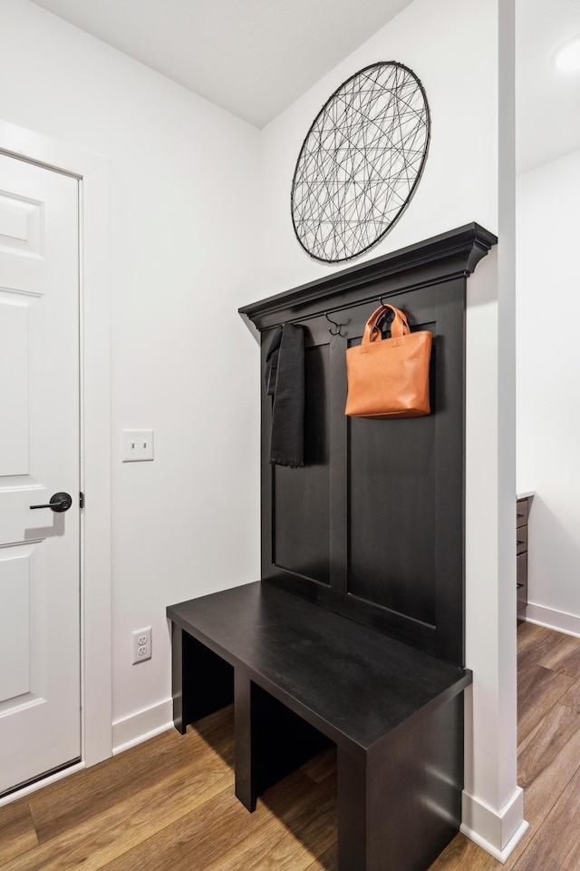 19649 105th Ave, Corcoran, MN 55374 - mudroom with baseboards and wood finished floors