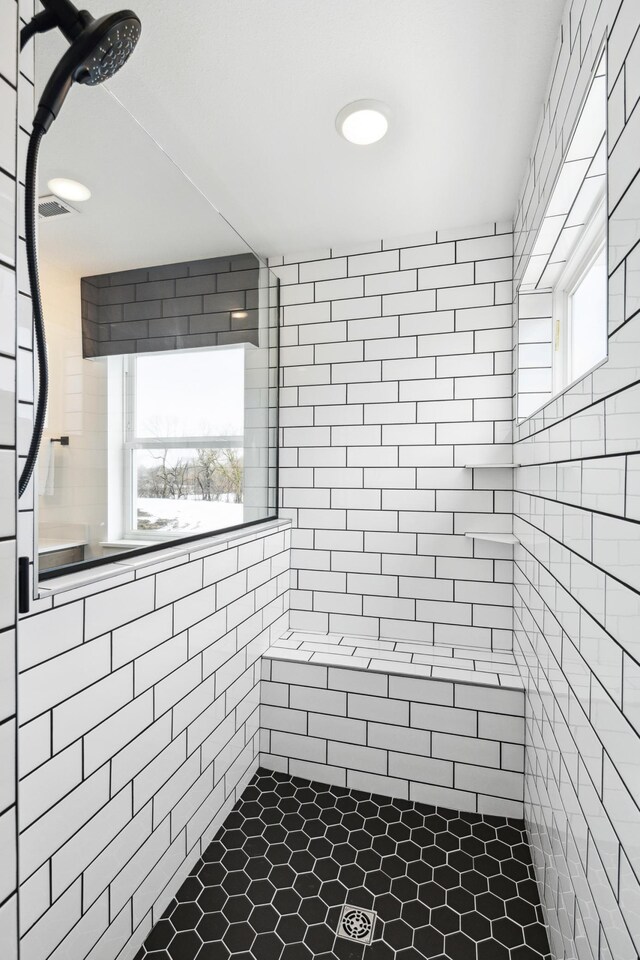 19649 105th Ave, Corcoran, MN 55374 - full bathroom with tiled shower and plenty of natural light