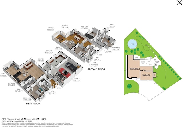 8132 Fillmore St NE, Spring Lake Park, MN 55432 - room layout