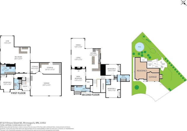 8132 Fillmore St NE, Spring Lake Park, MN 55432 - floor plan / room layout
