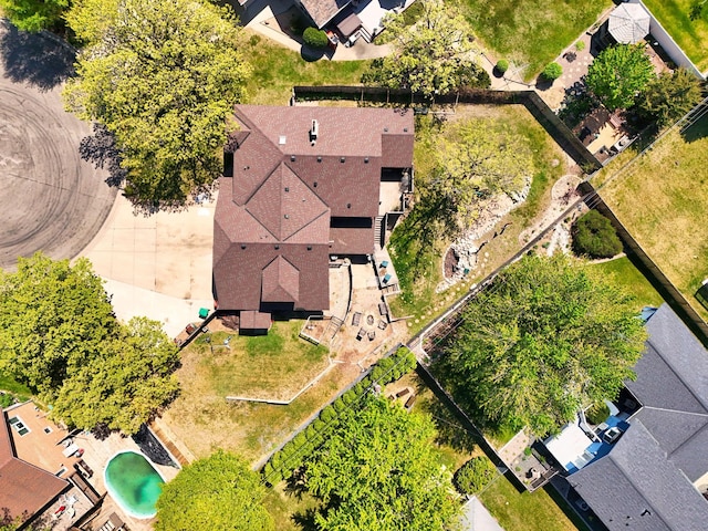 8132 Fillmore St NE, Spring Lake Park, MN 55432 - drone / aerial view of a pool area