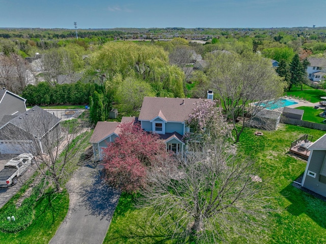 2167 Woodbridge Way, Woodbury, MN 55125 - view from above of property featuring a pool area