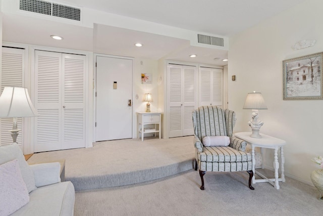 3412 Oak Ridge Rd Unit 317, Minnetonka, MN 55305 - sitting room with carpet flooring and recessed lighting