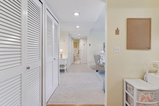 3412 Oak Ridge Rd Unit 317, Minnetonka, MN 55305 - hallway featuring carpet flooring and recessed lighting