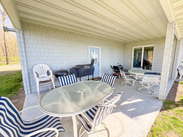 49262 Big Pine Rd, Perham, MN 56573 - view of patio / terrace with outdoor dining area