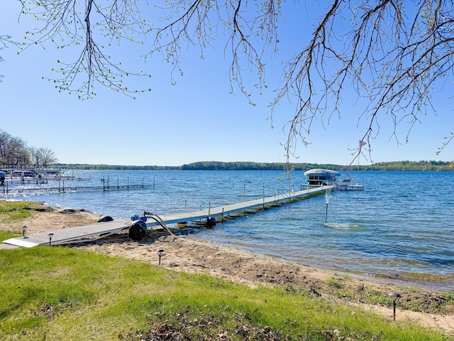 49262 Big Pine Rd, Perham, MN 56573 - dock area featuring a water view