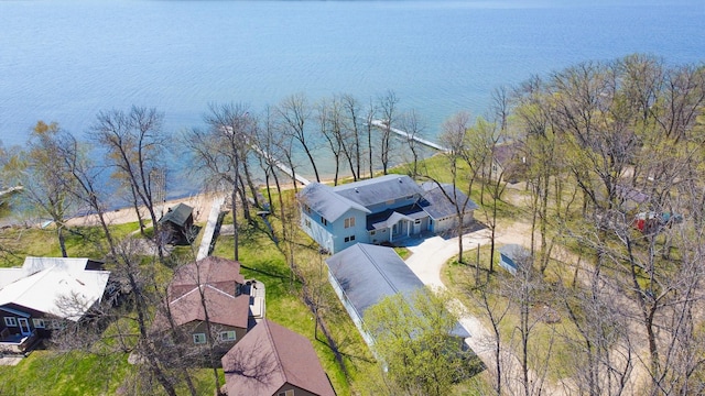 49262 Big Pine Rd, Perham, MN 56573 - view from above of property with a nearby body of water