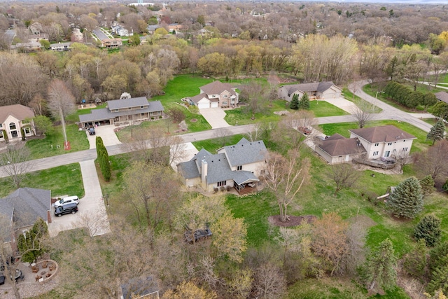 aerial overview of property's location featuring nearby suburban area