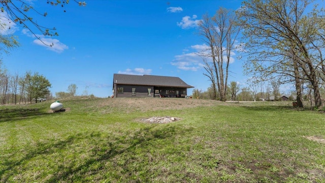 12911 Turtle Lake Ct SW, Lake Mary Twp, MN 56308 - view of grassy yard featuring a pole building and an outdoor structure