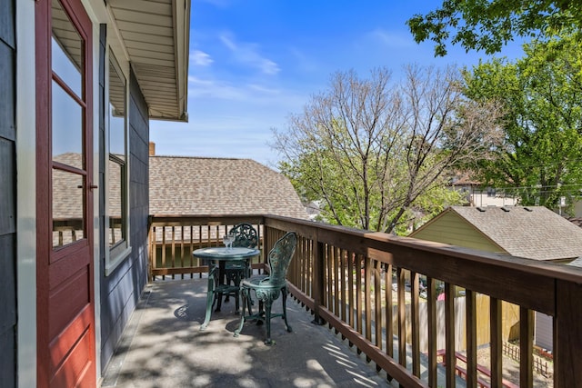view of balcony
