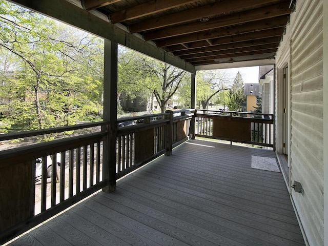 view of wooden terrace