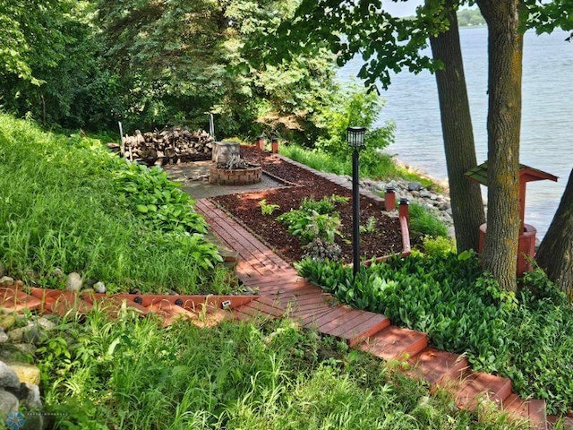 24295 Matson Point Trl, Lida Twp, MN 56572 - view of yard featuring a water view