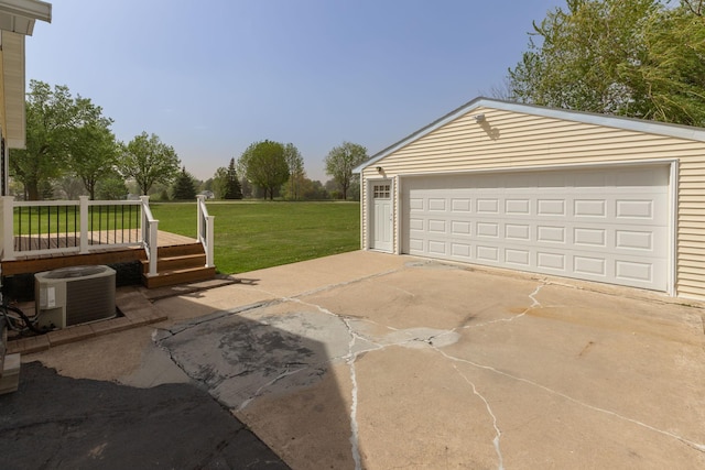 detached garage with central AC