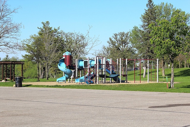 community play area featuring a yard