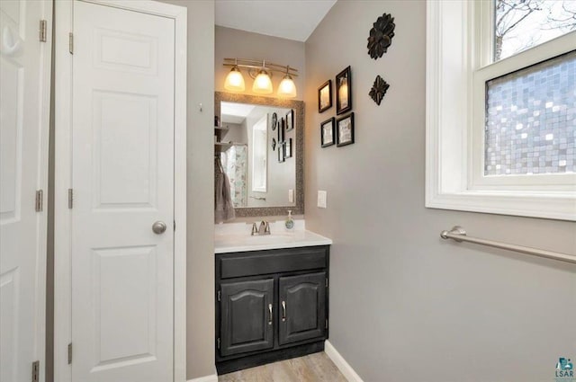 bathroom featuring vanity
