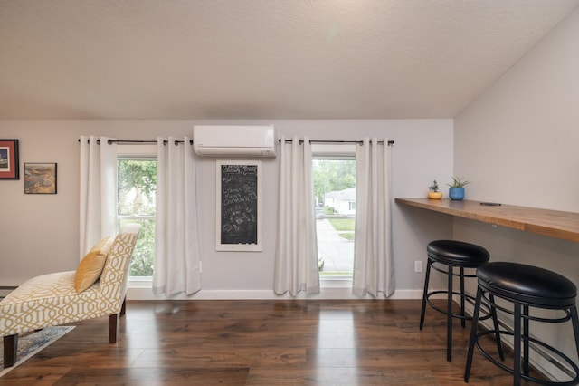 504 Buchanan St, Red Wing, MN 55066 - sitting room featuring a wall mounted air conditioner, dark wood finished floors, and plenty of natural light