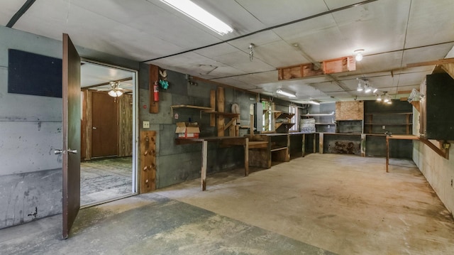 view of basement