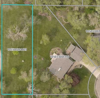 50 Lakeview Dr NW, Cokato, MN 55321 - aerial overview of property's location featuring property parcel outlined