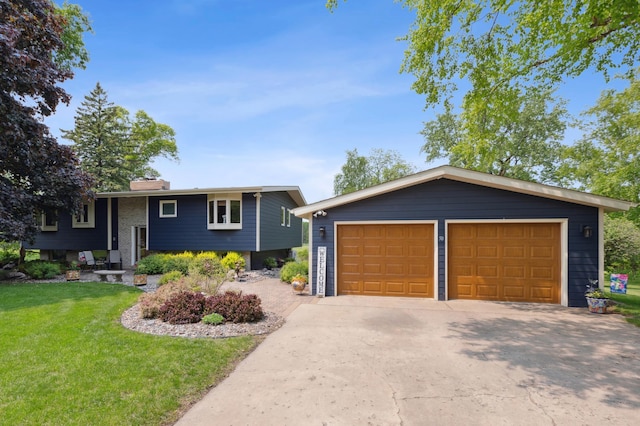 50 Lakeview Dr NW, Cokato, MN 55321 - view of front facade with a front lawn, a chimney, and an outdoor structure