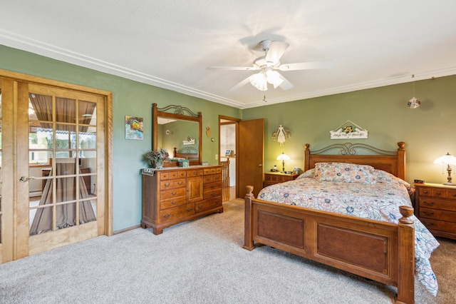 50 Lakeview Dr NW, Cokato, MN 55321 - bedroom with light carpet and a ceiling fan