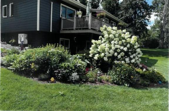 50 Lakeview Dr NW, Cokato, MN 55321 - view of property exterior with a lawn and a wooden deck