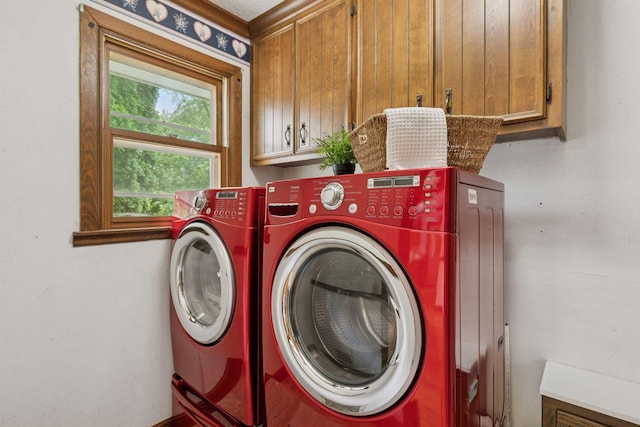 5235 139th St, Savage, MN 55378 - washroom featuring washing machine and clothes dryer and cabinet space