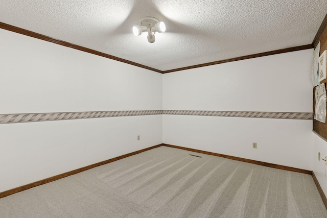 5235 139th St, Savage, MN 55378 - empty room with carpet flooring, a textured ceiling, and ornamental molding