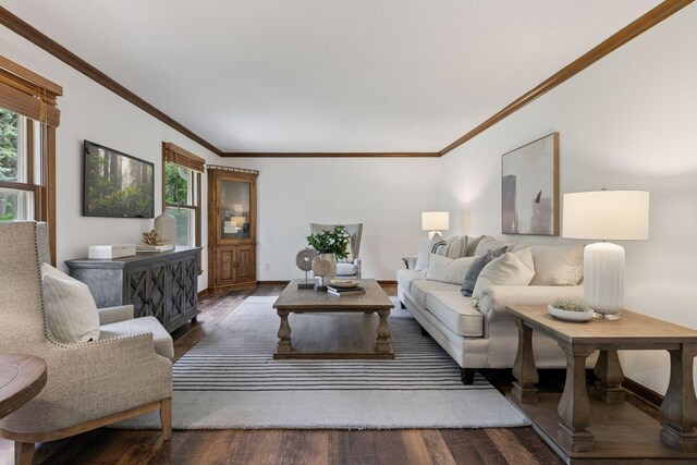 5235 139th St, Savage, MN 55378 - living room featuring wood finished floors and crown molding
