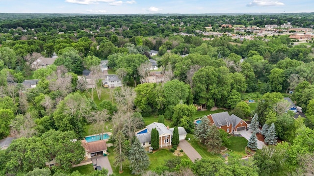 5235 139th St, Savage, MN 55378 - aerial view of property and surrounding area featuring a heavily wooded area