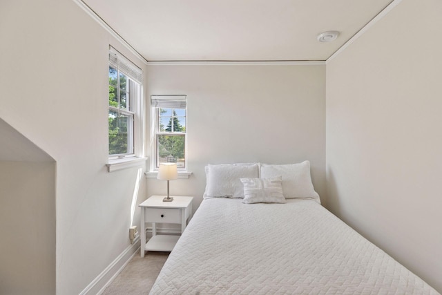 4201 Dupont Ave S, Minneapolis, MN 55409 - carpeted bedroom with baseboards and ornamental molding