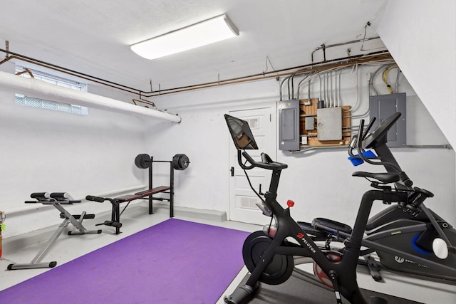 4201 Dupont Ave S, Minneapolis, MN 55409 - exercise area with electric panel