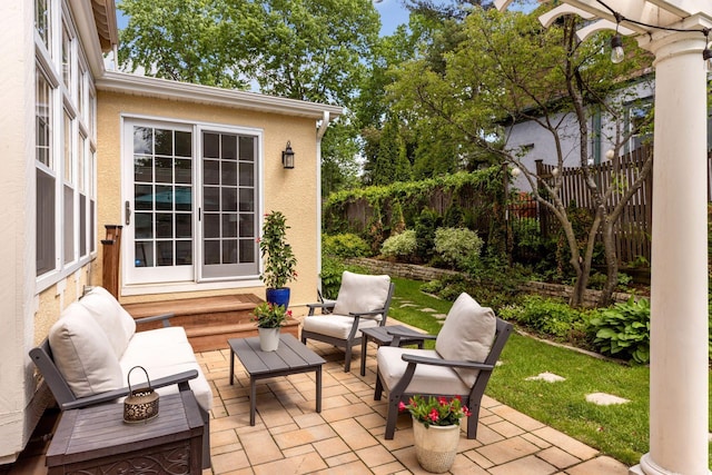 4201 Dupont Ave S, Minneapolis, MN 55409 - view of patio / terrace with outdoor lounge area