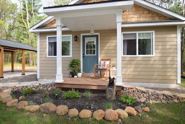 28607 Great Bear Path Way, Danbury, WI 54830 - view of front of house featuring a gazebo and a detached carport