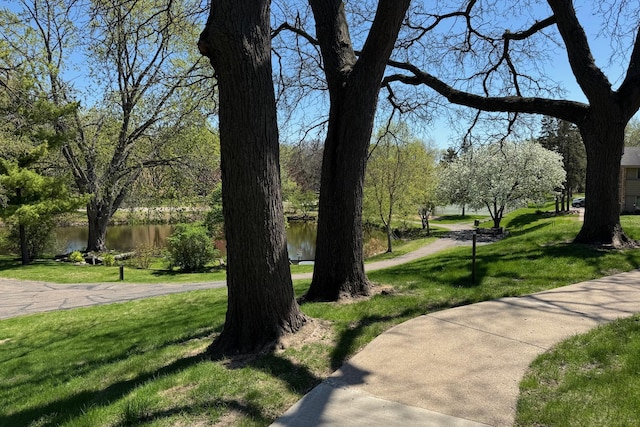 166 Windsor Ln, New Brighton, MN 55112 - view of property's community with a lawn and a water view
