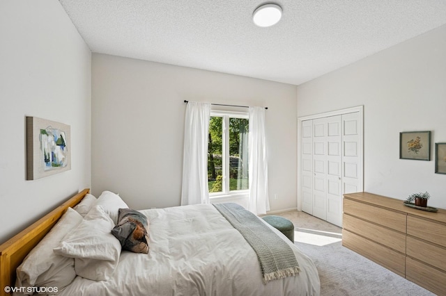 820 Vineland Ct, Chanhassen, MN 55317 - bedroom with carpet floors, a textured ceiling, and a closet