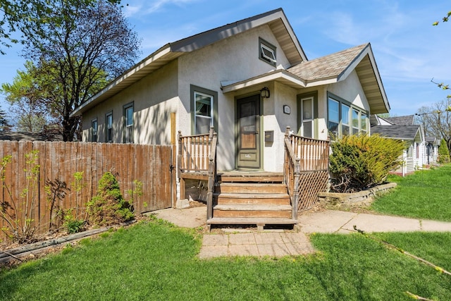view of front of home with stucco siding