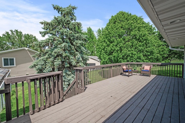 10751 Kumquat St NW, Coon Rapids, MN 55448 - deck with a lawn