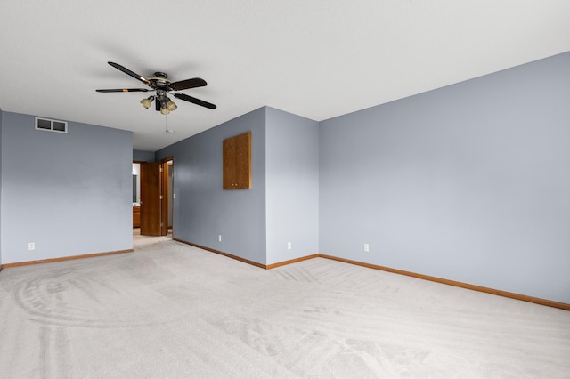 7954 Timber Lake Dr, Eden Prairie, MN 55347 - empty room with light carpet and a ceiling fan