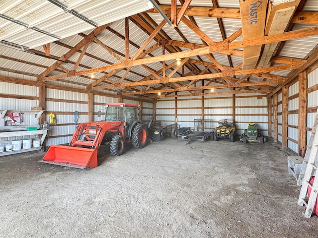2216 County Road 15, Russell, MN 56169 - garage featuring metal wall